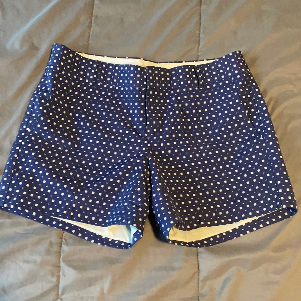 Patterned Navy/White Banana Republic Size 2 Shorts